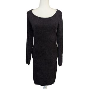 Patricia Field Black Long Sleeve Sex and The City Mini Dress Size Small